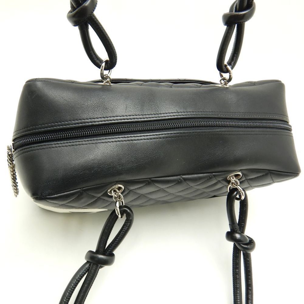 Chanel Cambon Line Bowling Bag Lambskin Black Shoulder - Picture 5 of 6